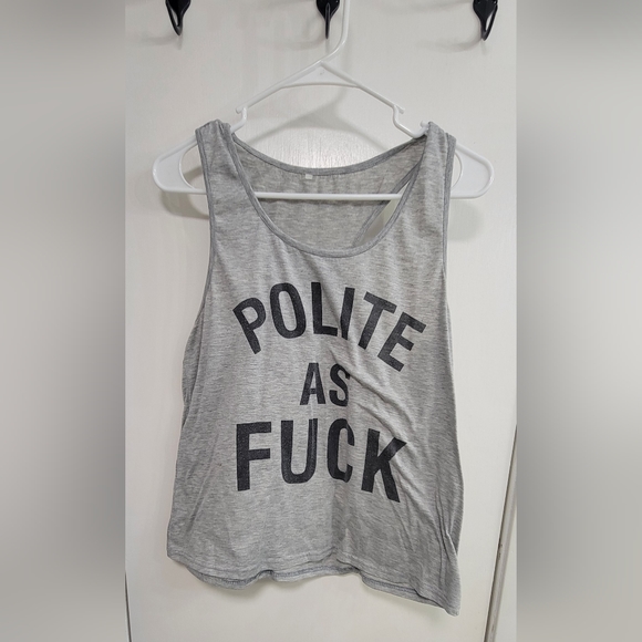 Polite as F*** Tank Top - Picture 1 of 2